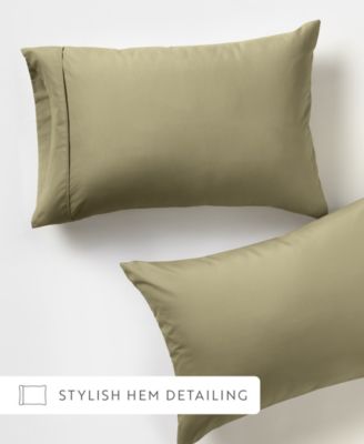 Style Simplified Set of 2 Pillowcase Pair, King