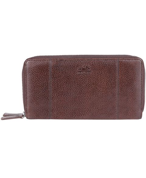 Mancini Fifth Avenue RFID Secure Double Zipper Wallet