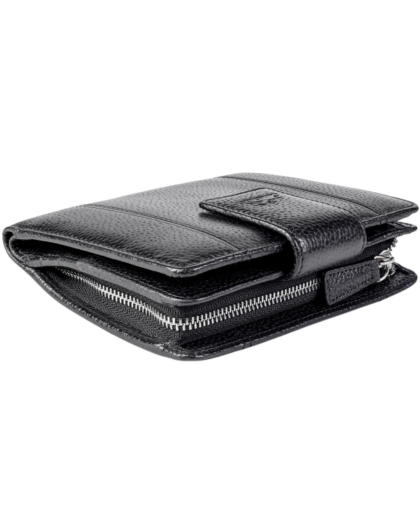 Женский клатч Mancini Fifth Avenue RFID Secure Zipper Clutch, цвет: Чёрный — фото 7