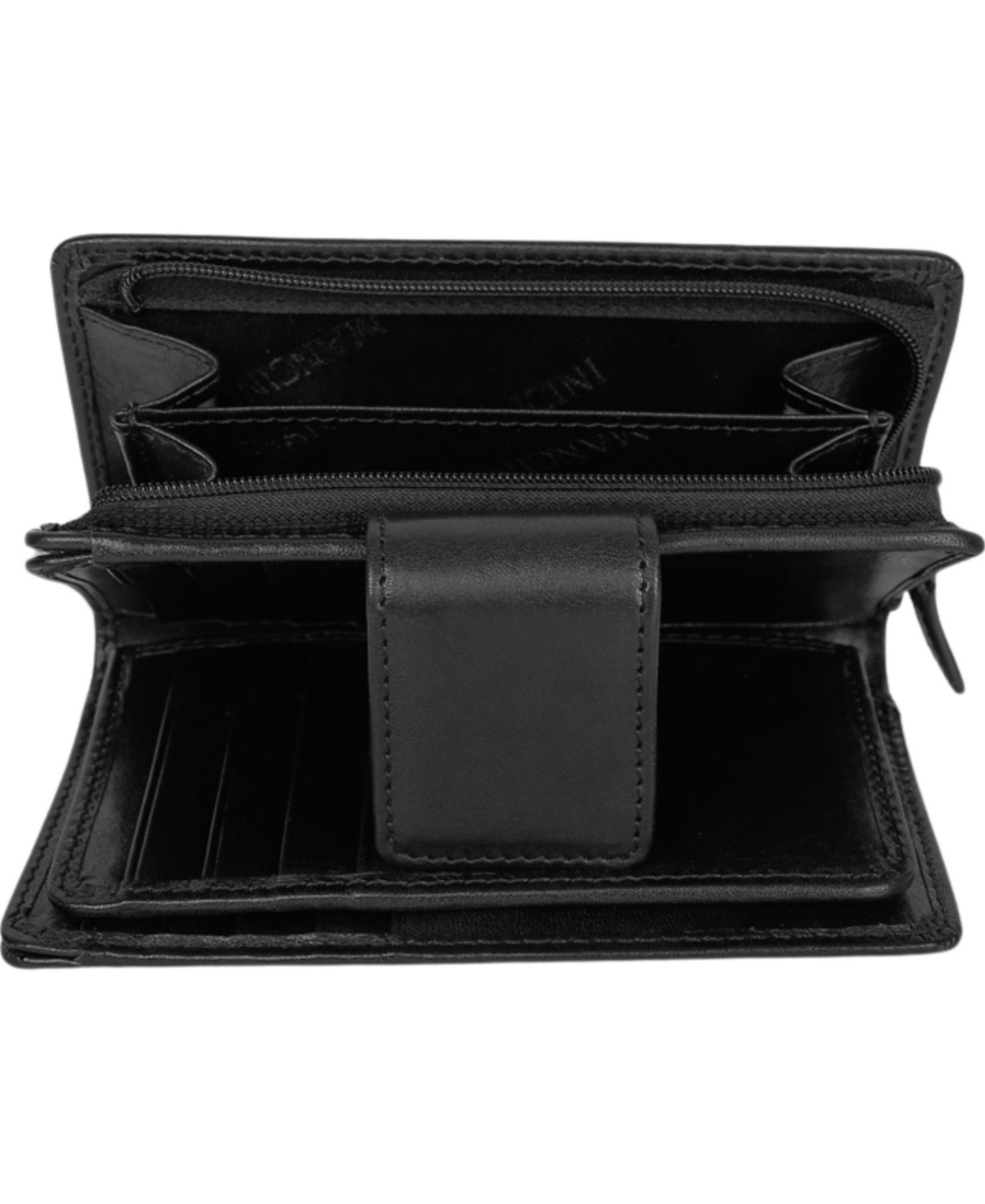 Mancini Pelle D'oro Rfid Secure Snap Trifold Wallet