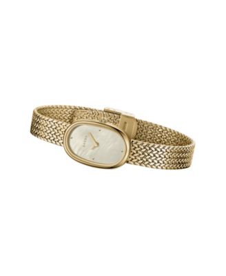 Women's 'Jane Tethered' Gold Stainless Steel Mesh Watch, 18mm