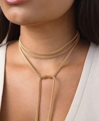 Gold Plated Forever Tied Necklace