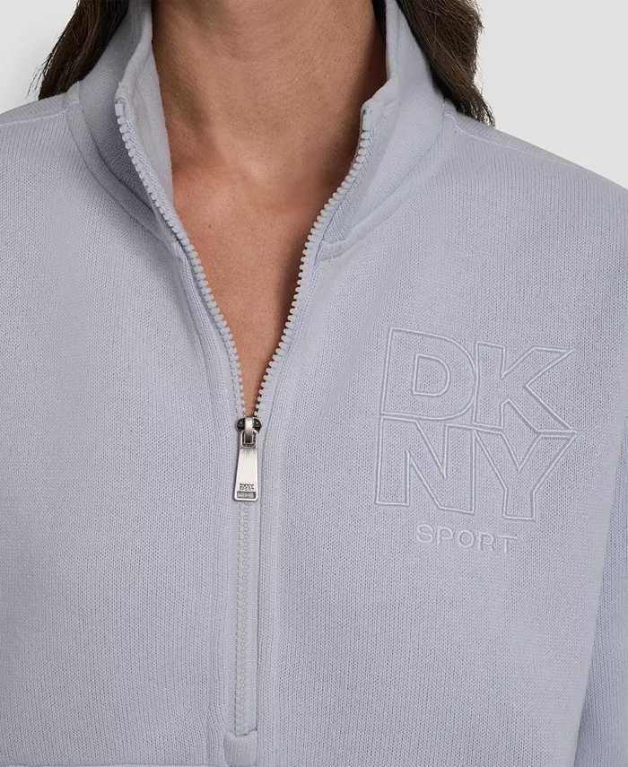DKNY Women's Half-Zip Long-Sleeve Sweater - thumbnail 9