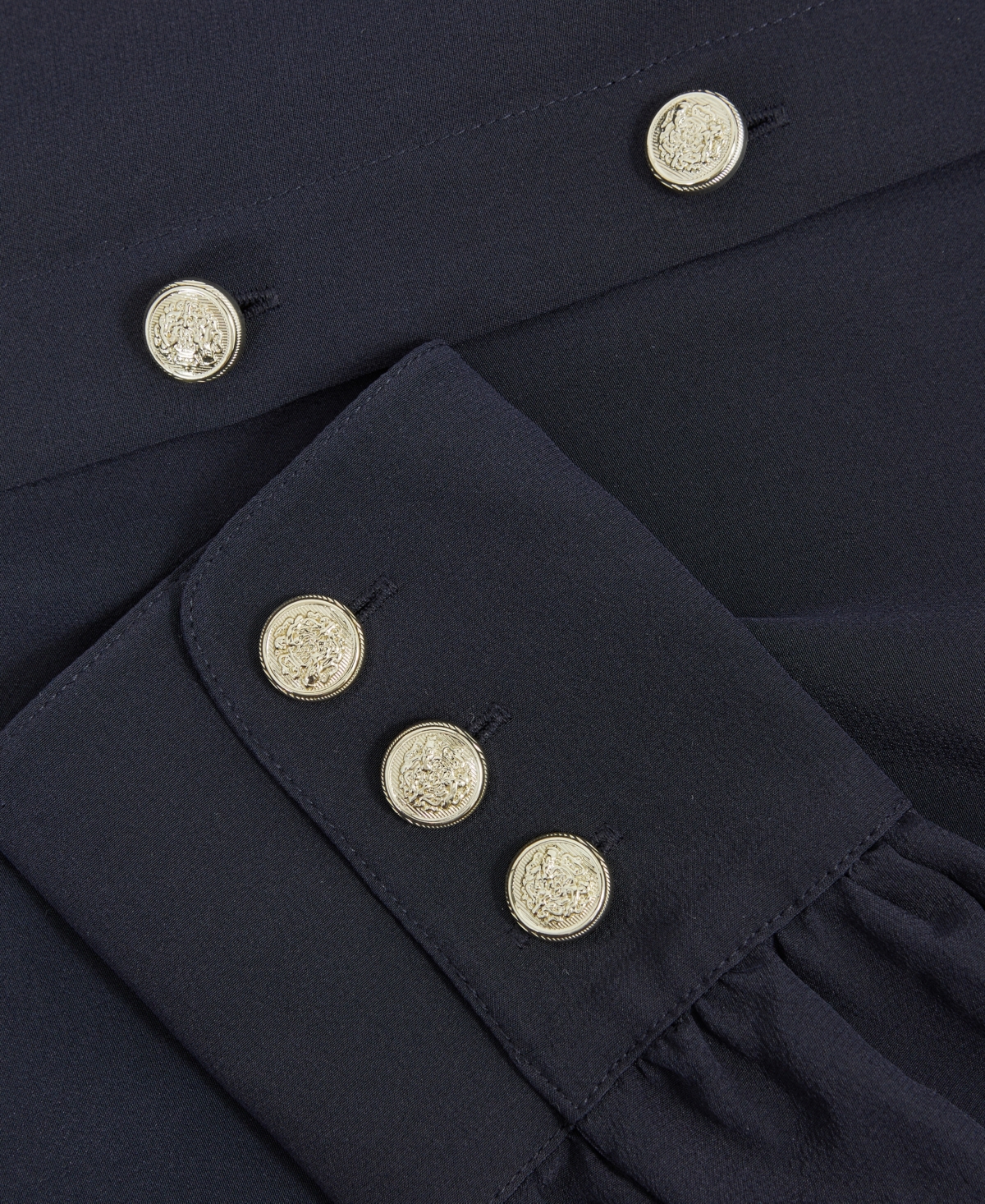 Reiss Women's Silk Embossed-Button Shirt