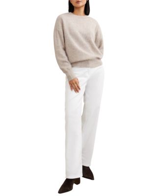 Women's Brushed Cashmere Crew Neck Sweater