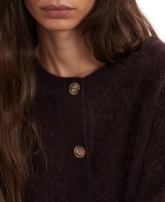 Women's Brushed Cashmere Cardigan Sweater