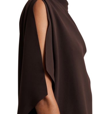 Women's One-Shoulder Draped Mini Dress
