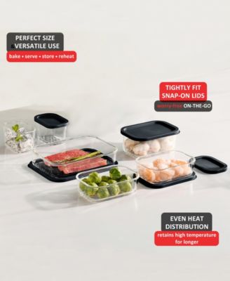Borosilicate 12-Pc. Food Storage Container Set