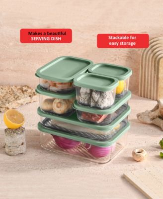 Borosilicate 14-Pc. Food Storage Container Set