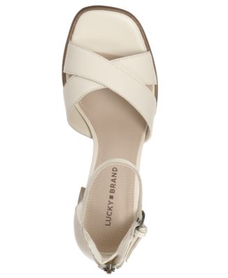 Women's Herrika Stacked Heel Crisscross Dress Sandals