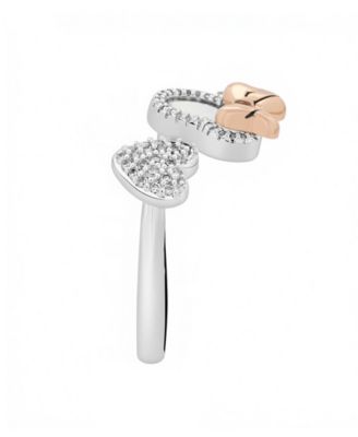 Minnie Mouse Cubic Zirconia Heart and Mother of Pearl Ring