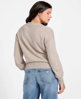 Women's Long-Sleeve Polo Collar Miranda Sweater