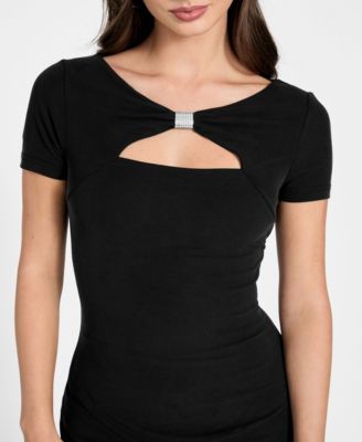 Women's Short-Sleeve Boat Neck Milena Mini Dress