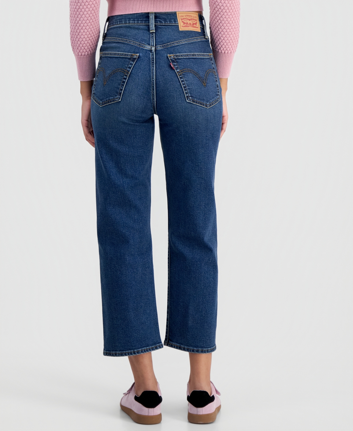 Levi's Women's Ribcage High Rise Straight Ankle Jeans