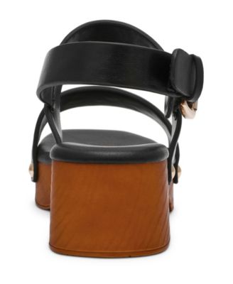 Women's Fern Platform Wooden Block Heel Sandals