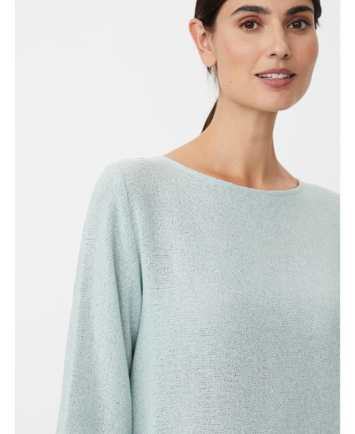 Masai Copenhagen Women's Dovinia 3/4 Sleeve Round Neck Blouse