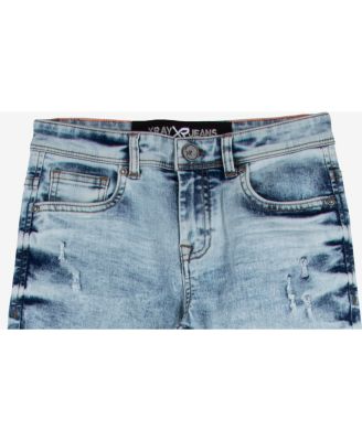 Big Boy's Light Washed Distressed Stretch Jeans - Child