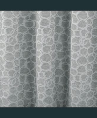 RT Designer Collection Jasper Lurex Jacquard 2 Pack Grommet Curtain Panel 36" x 84" Silver