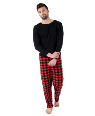Men’s Cotton Top and Fleece Pants Holiday Pajamas