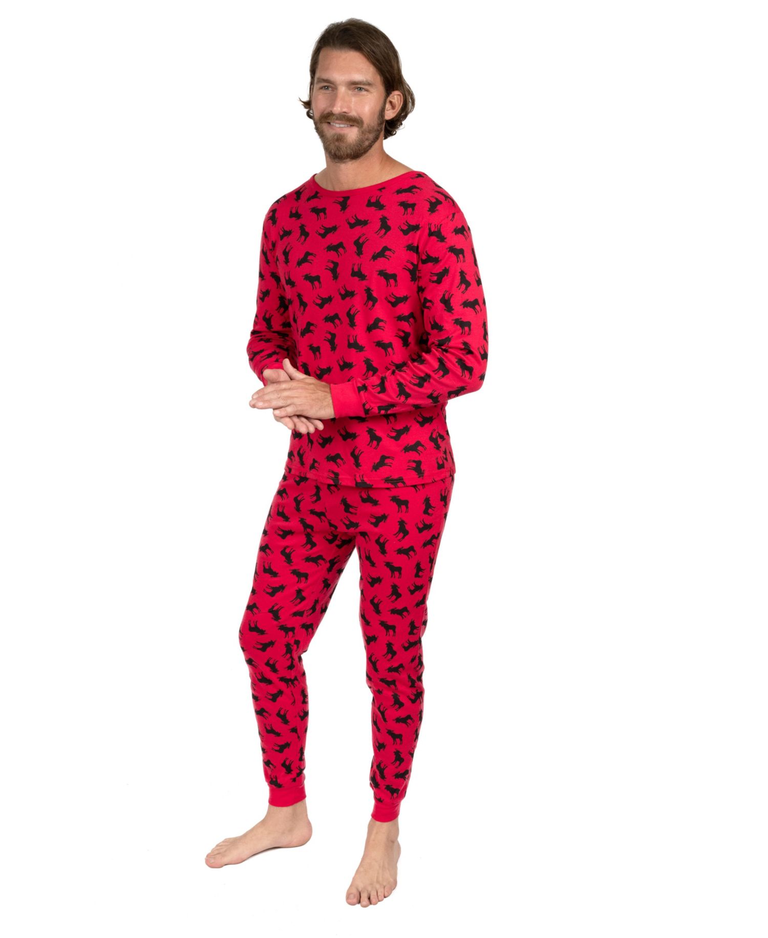 Big & Tall Men s Two Piece Cotton Holiday Pajamas