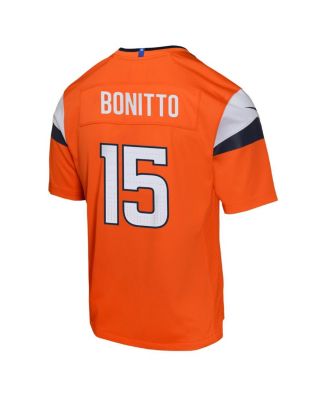 Big Boys and Girls Nik Bonitto Orange Denver Broncos Alternate Game Jersey