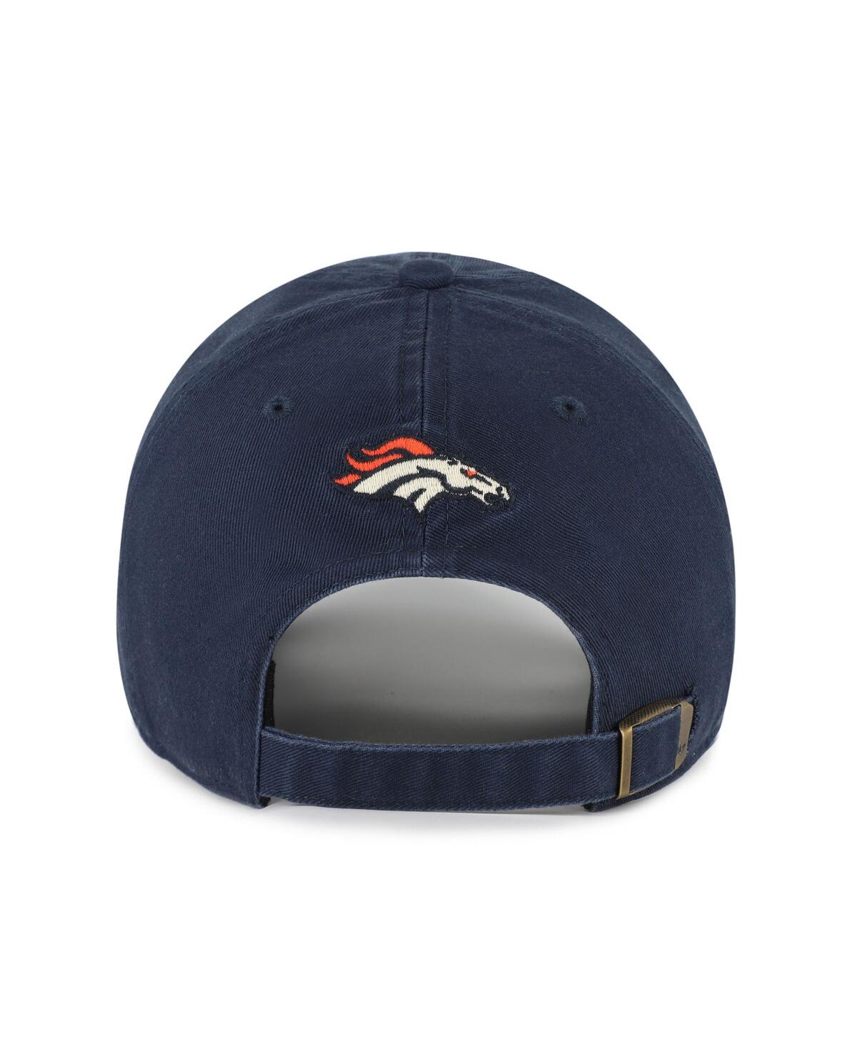 47 Brand Women's Navy Denver Broncos Zoey Clean Up Adjustable Hat In Blue