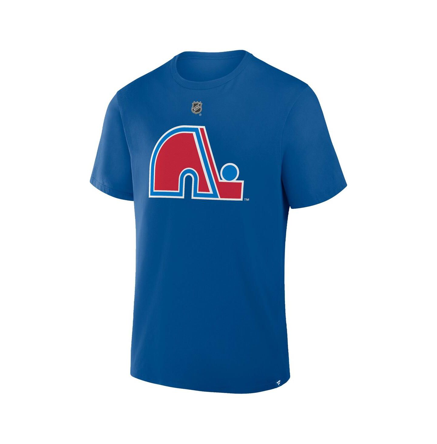 Мужская футболка Fanatics Cale Makar Blue Colorado Avalanche Heritage Authentic Stack Name & Number — фото 3