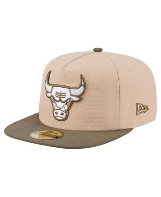 New Era - Men's Tan Chicago Bulls Color Pack Two-Tone 59FIFTY A-Frame Fitted Hat