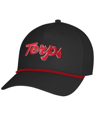 Men's Black Maryland Terrapins Sideline Drive Rope Adjustable Hat