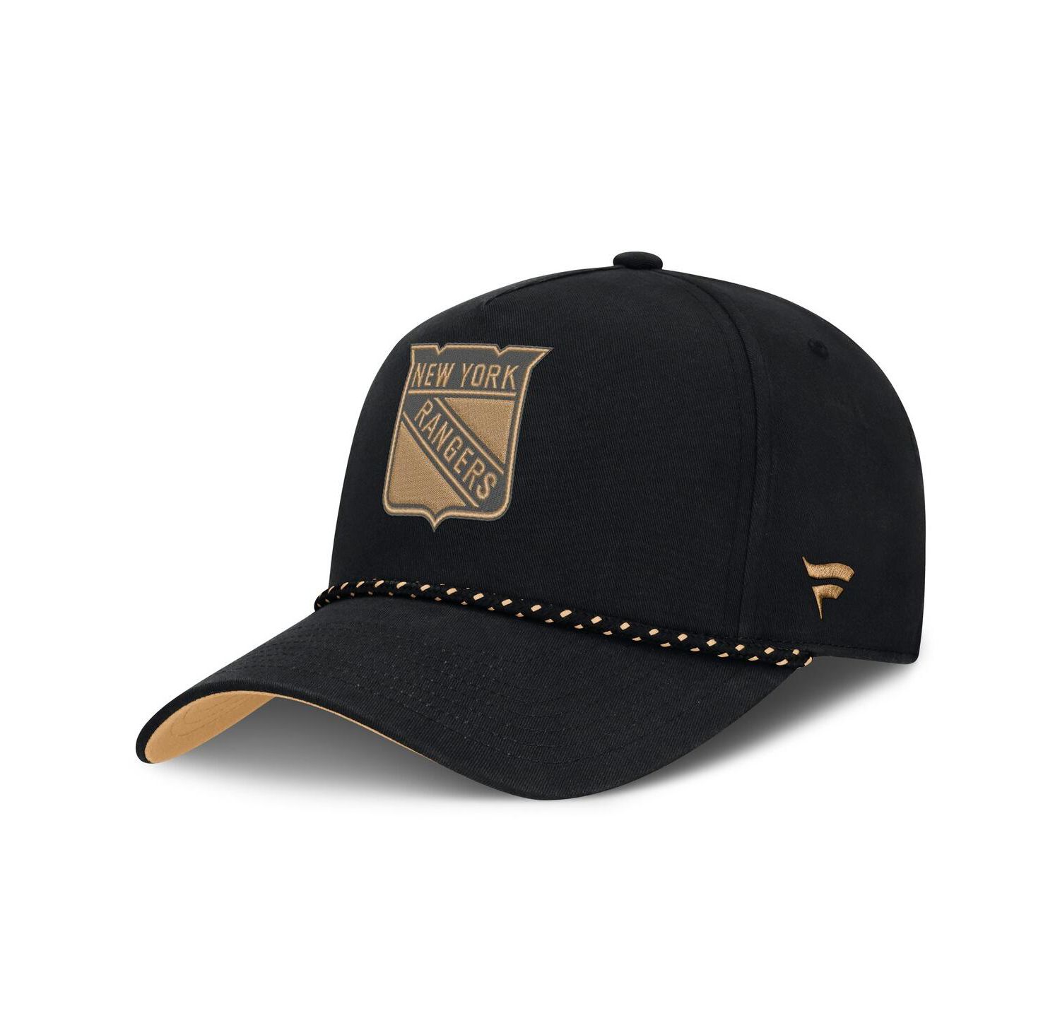 Men's Black New York Rangers Military Appreciation Authentic Pro A-Frame Adjustable Hat
