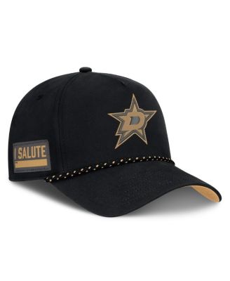 Fanatics - Men's Black Dallas Stars Military Appreciation Authentic Pro A-Frame Adjustable Hat
