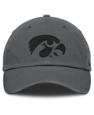 Men's Charcoal Iowa Hawkeyes Club Campus Adjustable Hat