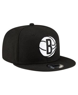 Men's Black Brooklyn Nets 9FIFTY Snapback Hat