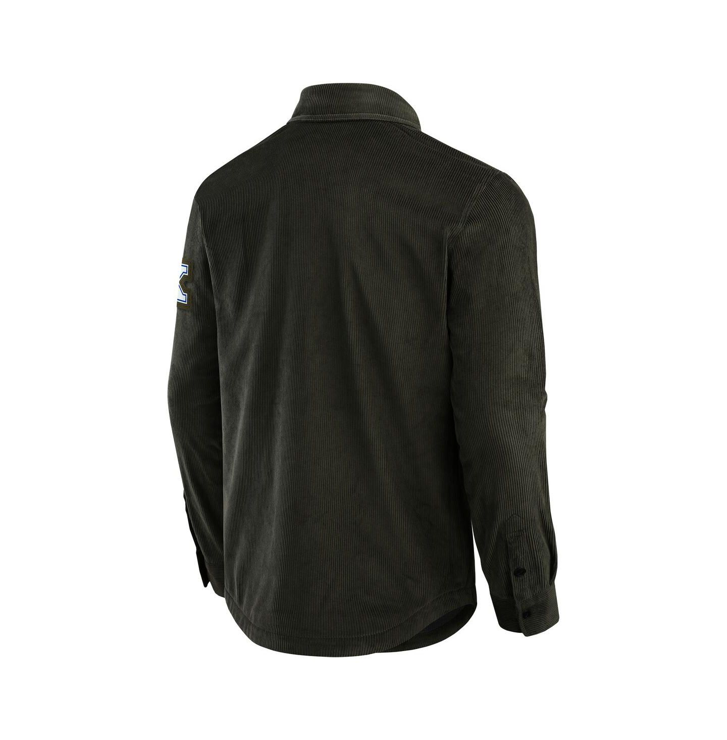 Мужская куртка Fanatics Olive Kentucky Wildcats Corduroy Full-Button — фото 3