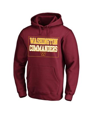 Men's Maroon Washington Commanders Big Tall Fleece Hoodie