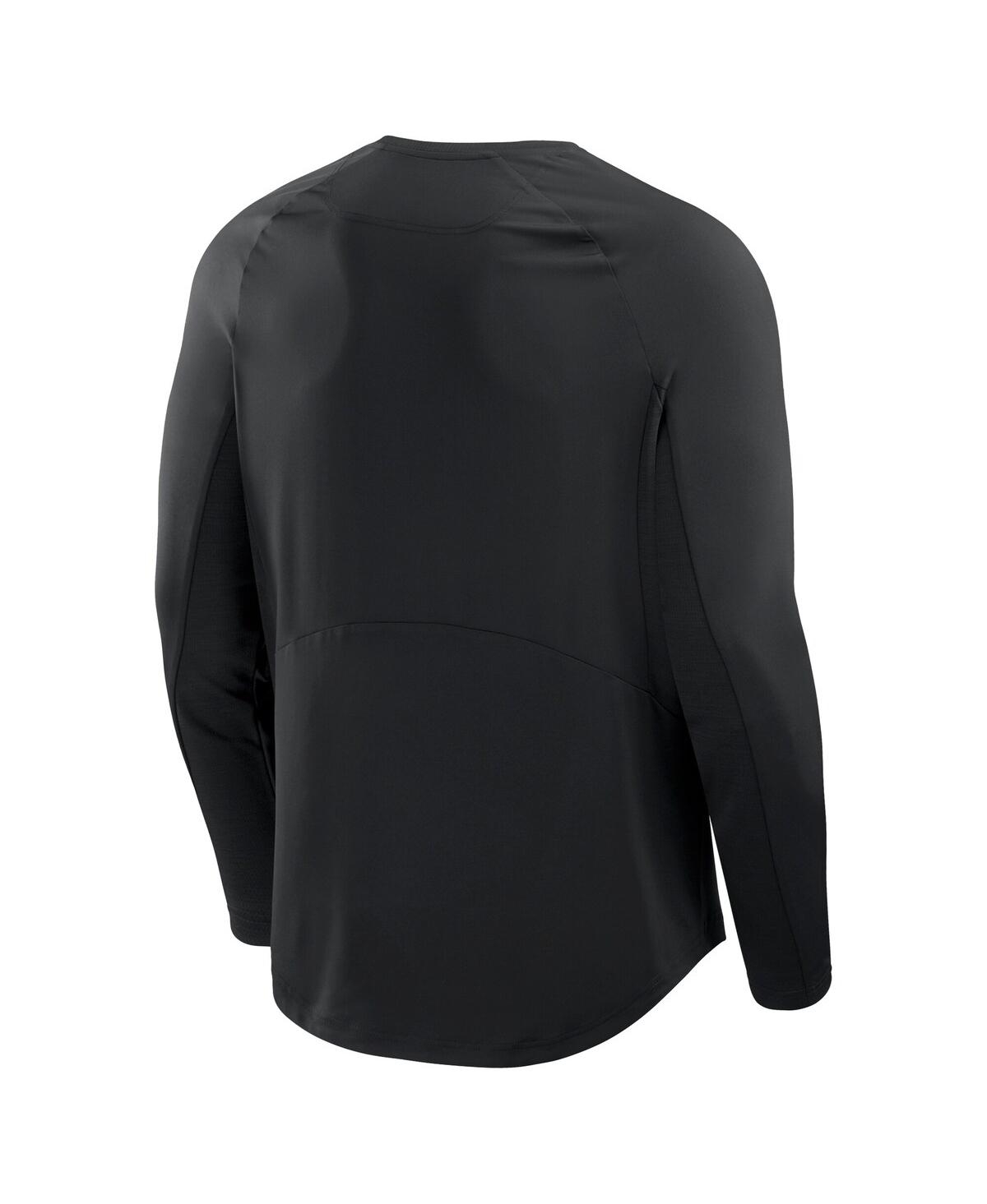 Fanatics Men's Black Buffalo Bills Big Tall Coverage Scheme Long Sleeve T-Shirt