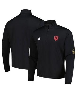 adidas - Men's Black Indiana Hoosiers Half-Zip Golf Jacket
