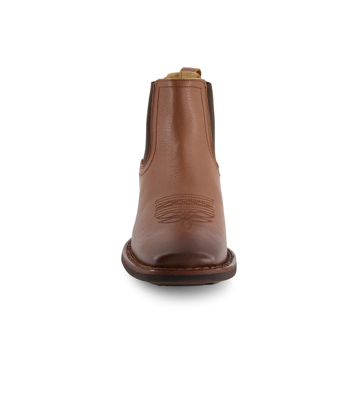 Men's Genuine Leather Chelsea Boot Western Style with elastic shaft