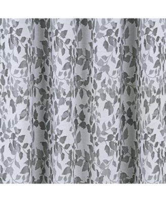 RT Designer Collection Brent Jacquard Luxurious Decorative Grommet Curtain Panel 54" x 84" Silver