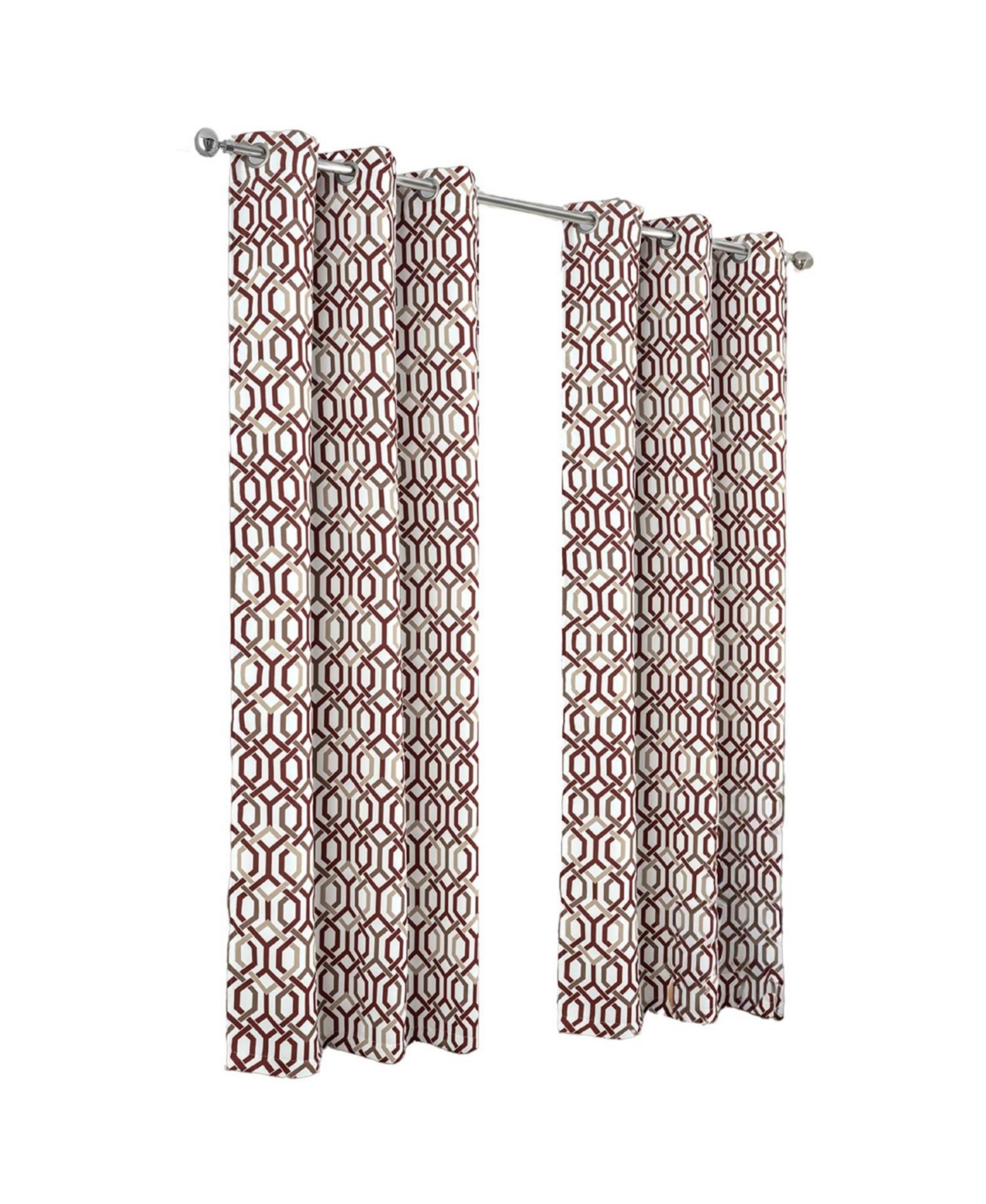 Rt Designer Collection Rory Printed Blackout Luxurious Decorative Grommet Curtain Panel 54" x 90