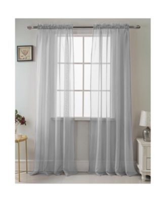 RT Designer Collection Celine Sheer Luxurious Modern Curtain Panel