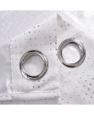 Add Elegance To Your Space With Gatsby Rubber Blackout Grommet Curtain Panel 54" X 90" White