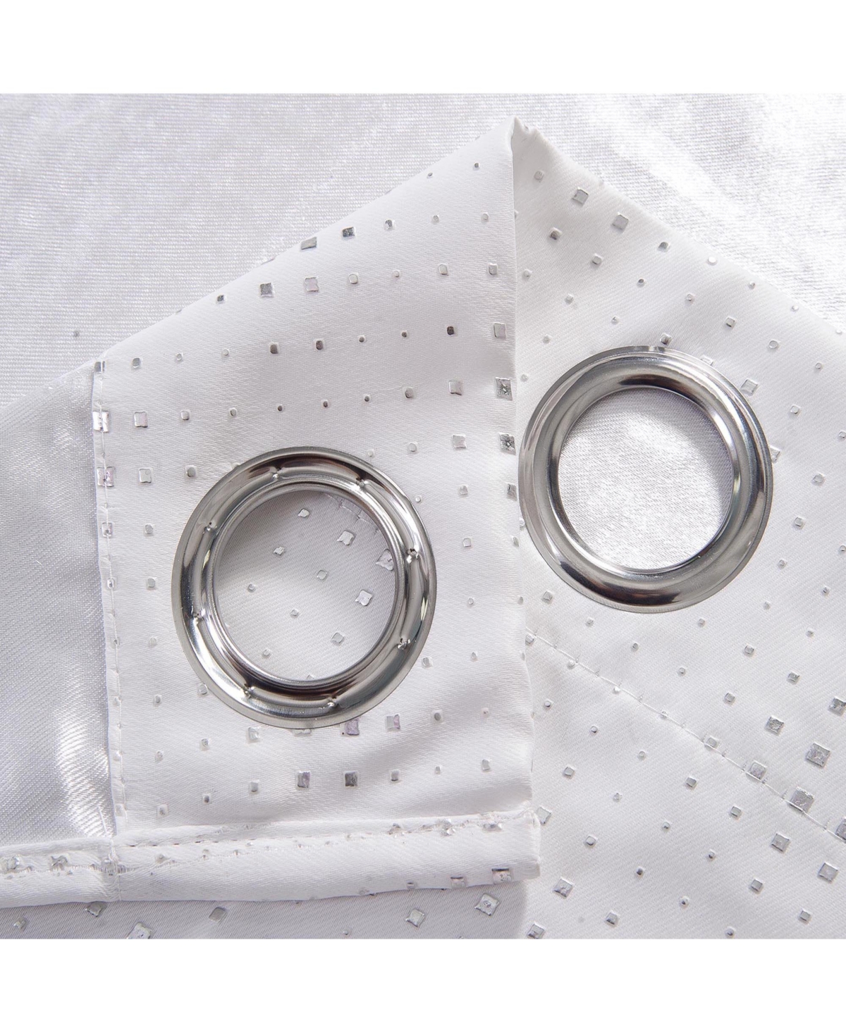 Rt Designers Collection Add Elegance To Your Space With Gatsby Rubber Blackout Grommet Curtain Panel 54" X 90" White