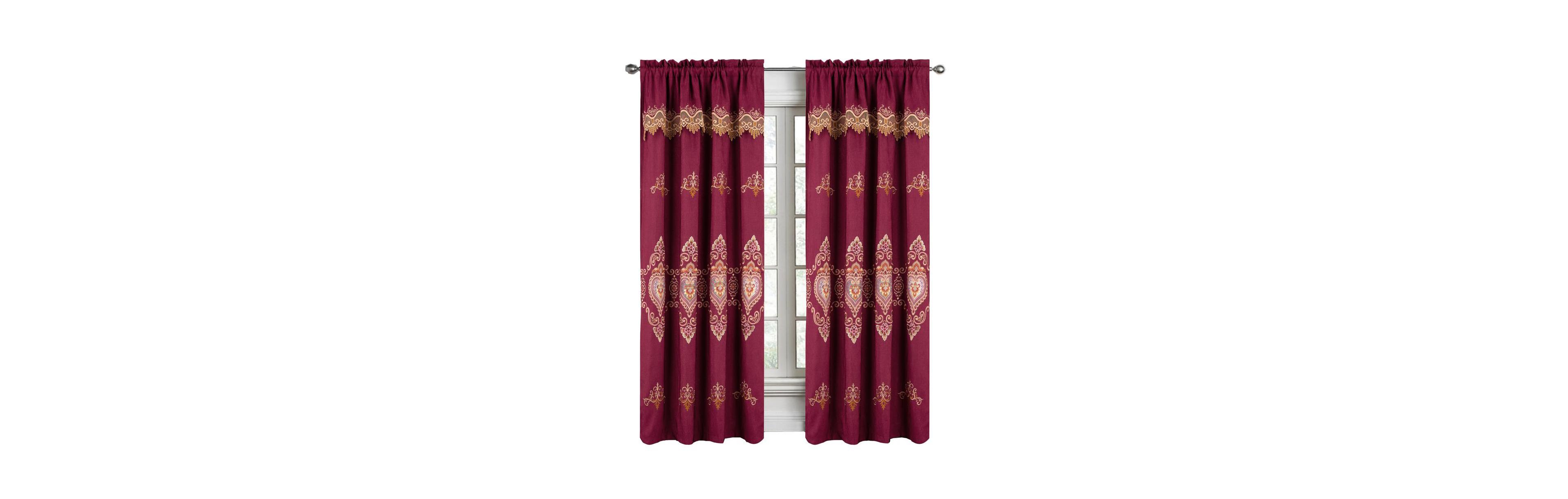 Rt Designers Collection Bonnie Macrame Room Darkening Curtain Panel