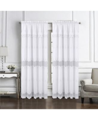 Donna Macrame Construction Curtain Panel