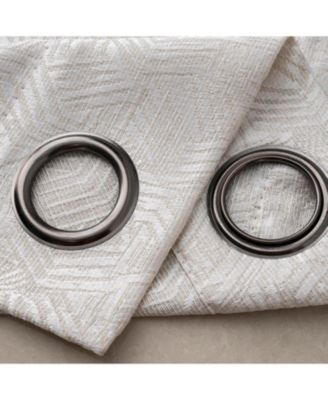 RT Designer Collection Wilton Jacquard Grommet Luxurious Modern Design Curtain Panel 54" x 84" Taupe