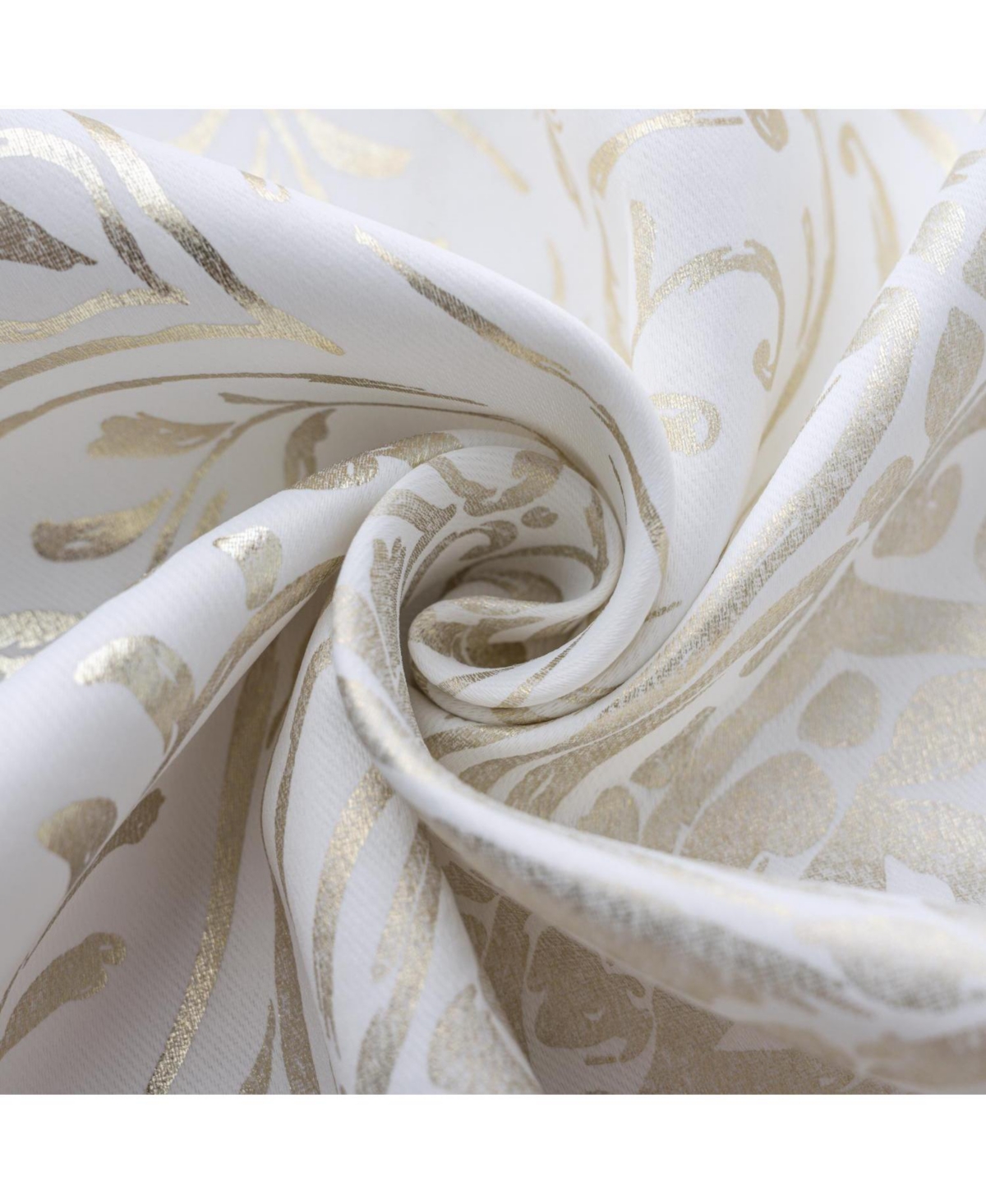 Rt Designer Collection Helena Halo Foil Blackout Luxurious Decorative Grommet Curtain Panel 54" x 90