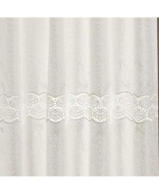 Alisa Macrame Rod Pocket Window Room Darkening Panel 54" x 84" White