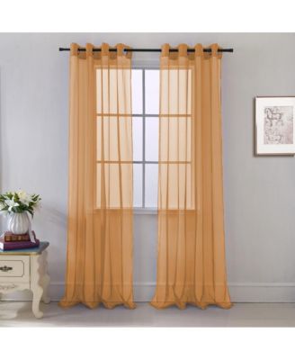 Cara One Sheer Grommet Light Filtering Curtain Panel