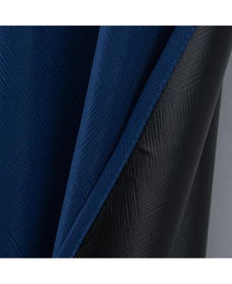 Barron 100% Blackout Grommet Curtain Panel 54" x 90" Navy